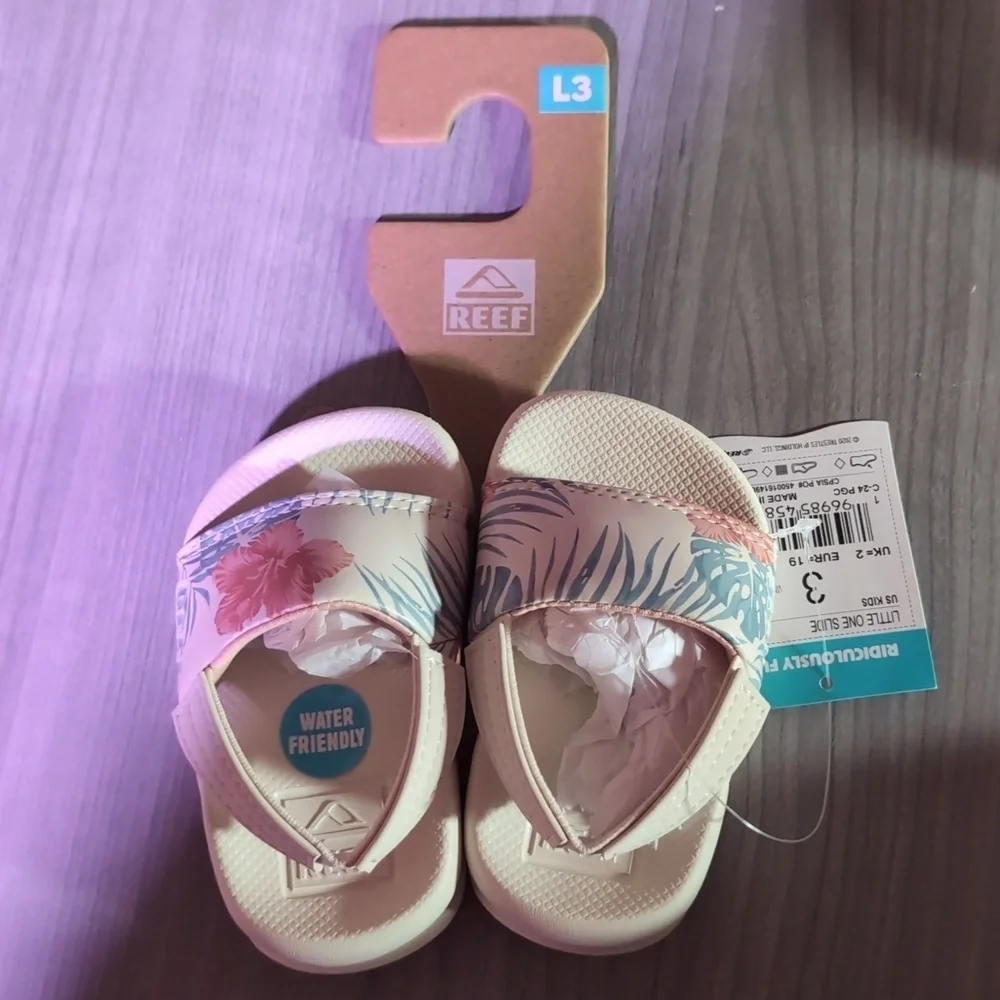 Reef Toddler/Little Kid One Slide Sandal Lightweight & Water Friendly